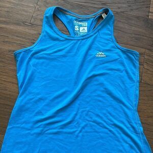 Teal Bright Blue Adidas Tank Top